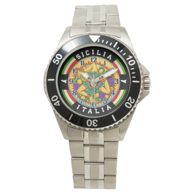 Trinacria Sicilien Italien  Armbandsur (Framsida)