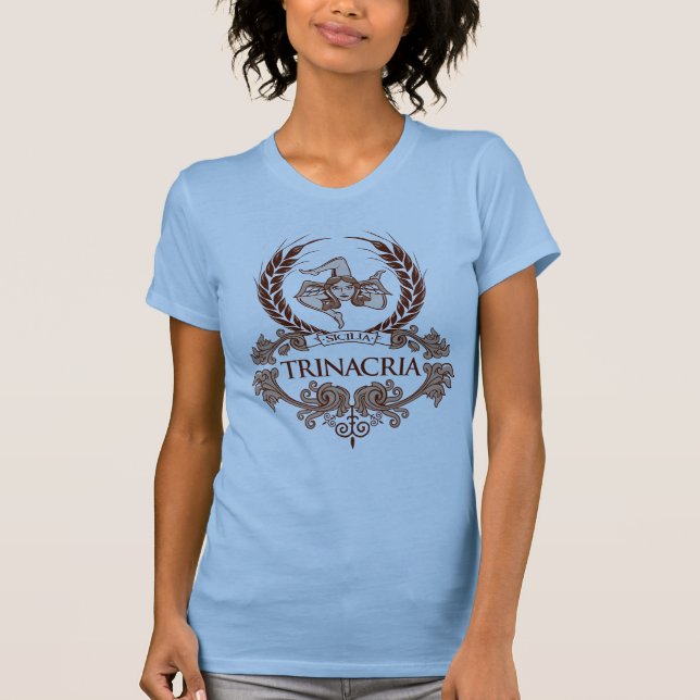 Trinacria skjorta t-shirt (Framsida)