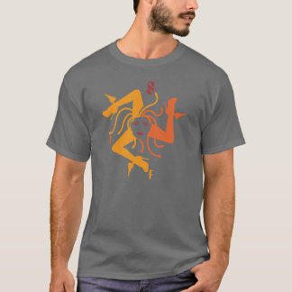 trinacriagrå färg t-shirt