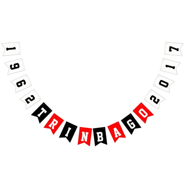 TRINBAGO (år ändringsbart) självständighet Vimplar (Alla)