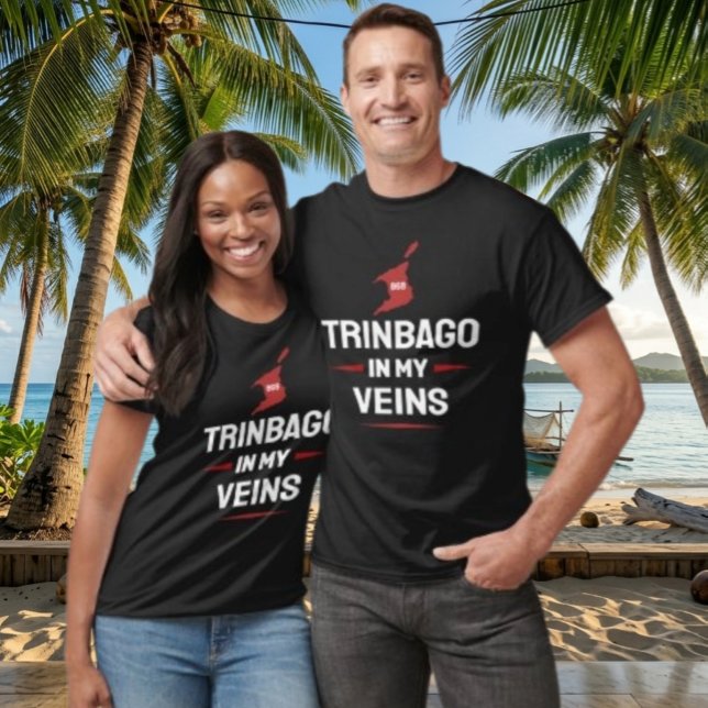 Trinbago In My Veins • 868 Trini Pride T Shirt (Skapare uppladdad)
