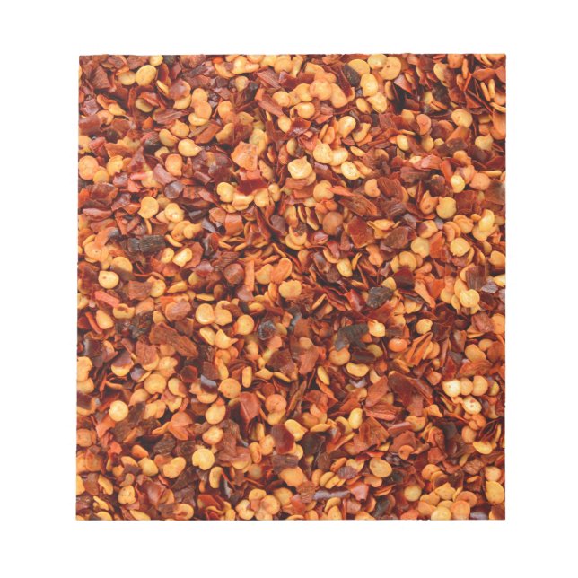 Trindsädesflingor av röd hett anteckningsblock (Framsida)