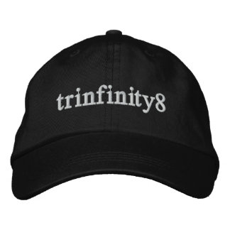 Trinfinity8 Justerbar hatt med vitt smycke Broderad Keps