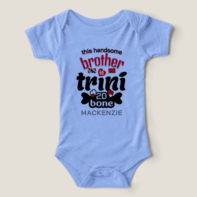 Trini 2 de bone Brother T Shirt (Design Framsida)