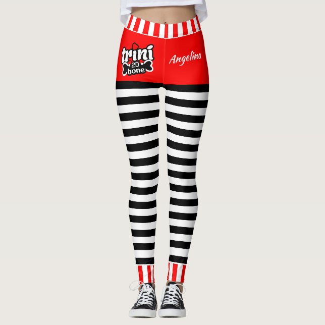 Trini 2D Bone (redigerbart) Leggings (Framsida)