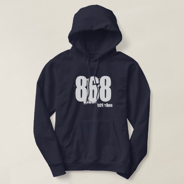 Trini Area Code Hoodie 868 (Design framsida)