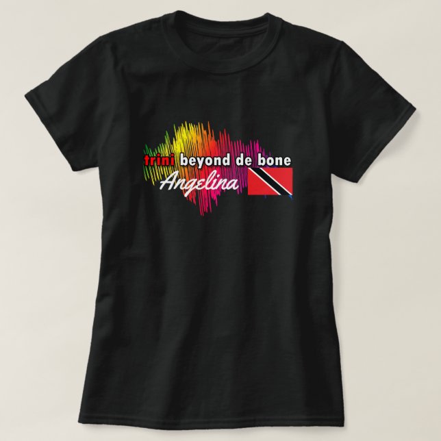 trini bortom ben dam toppen (kund.) t-shirt (Design framsida)
