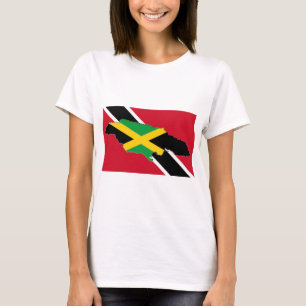 TRINI FLAGGA JAMAICA KARTA T SHIRT