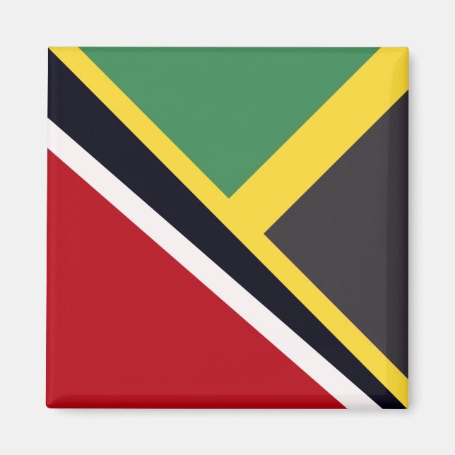 Trini Jamaican Flagga | Trinidad Jamaica Flagga Magnet (Framsidan)