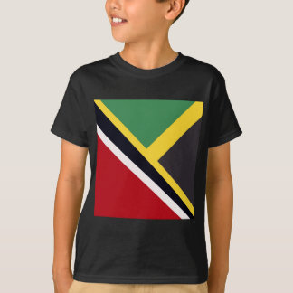 Trini Jamaican Flagga | Trinidad Jamaica Flagga T Shirt