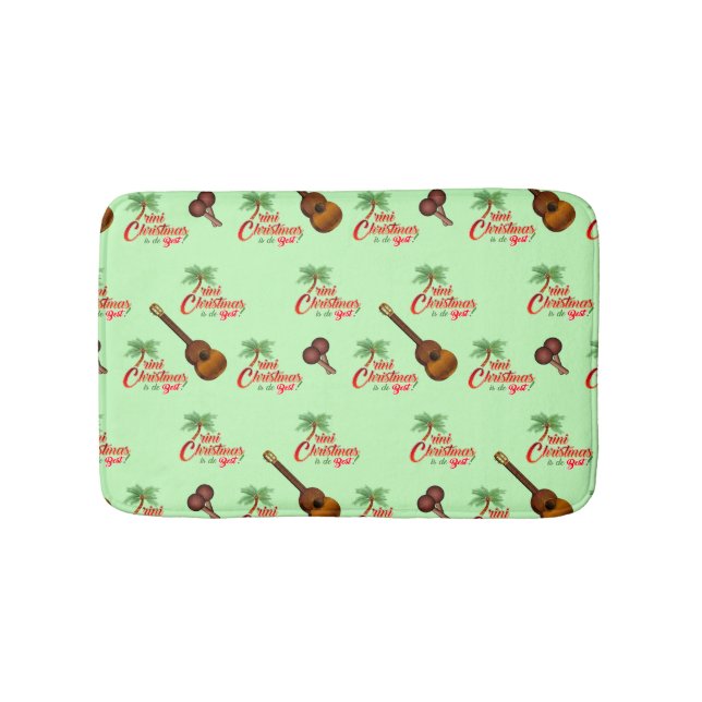 Trini-jul med Cuatro och Shac Shac på GRÖNT Badrumsmatta (Framsidan)