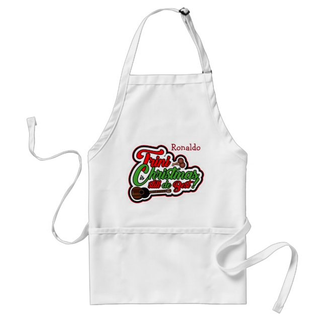 Trini-julen (ditt namn) förkläde (Framsidan)