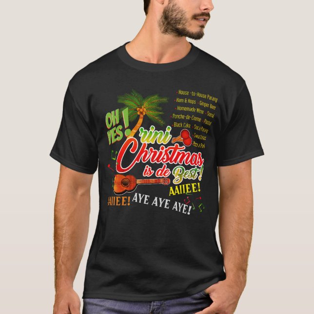 Trini-julet Cuatro och Marac med Namn på bak T Shirt (Framsida)