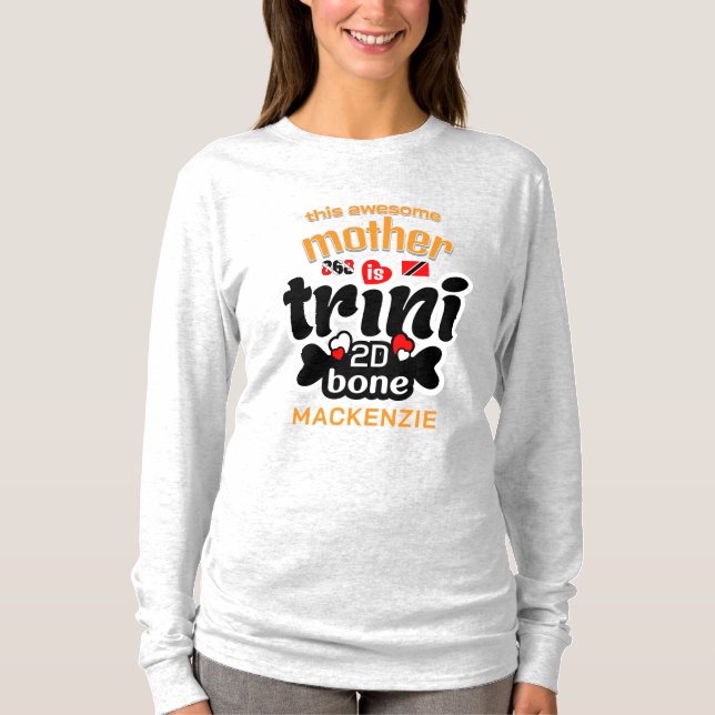 Trini till botten Mor T Shirt (Framsida)