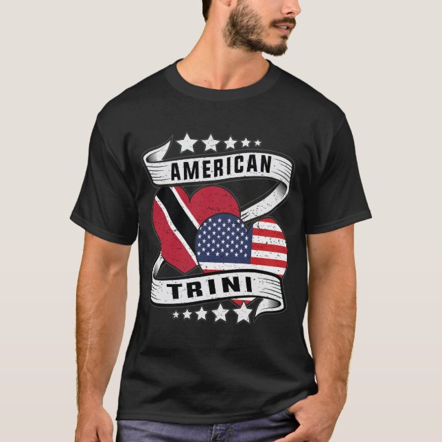 Trinidad American flagga shirt T (Framsida)