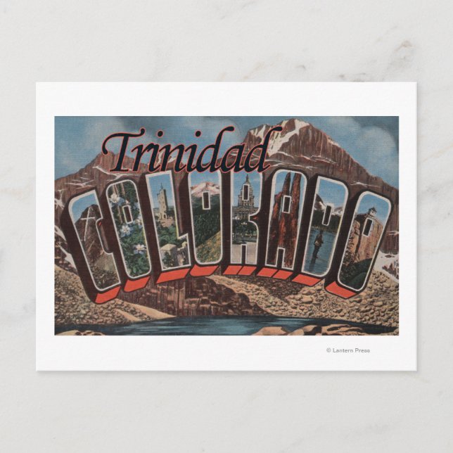 Trinidad, Colorado - Large Brev Scenes Vykort (Framsida)