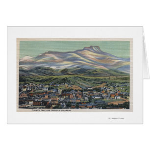 Trinidad, Colorado - maximala Fishers och stad Hälsningskort