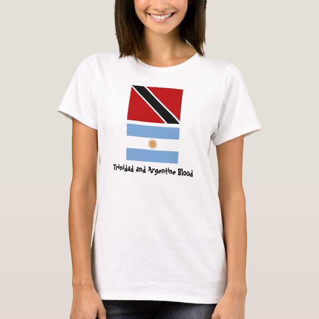 Trinidad_flag, Argentina_flag, Trinidad och Arg… Tee (Framsida)