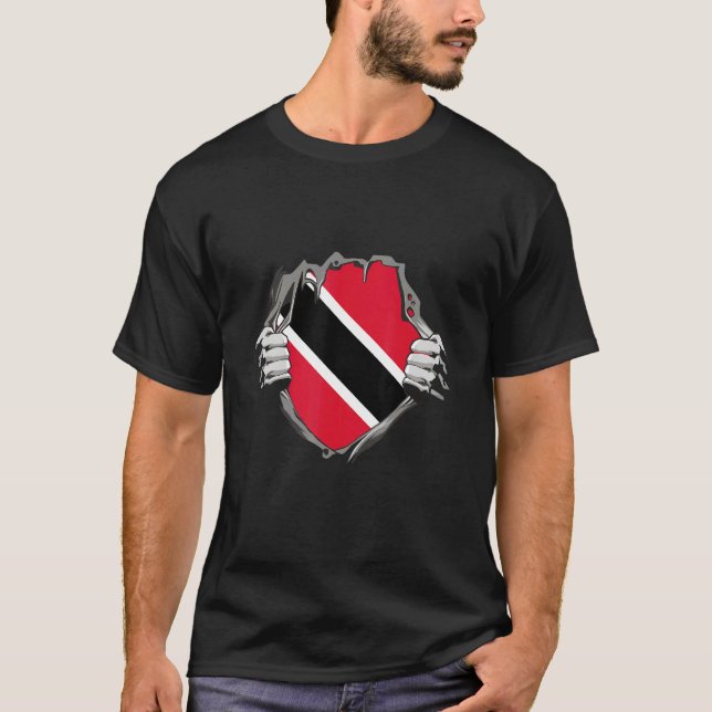 Trinidad Flagga T Shirt (Framsida)