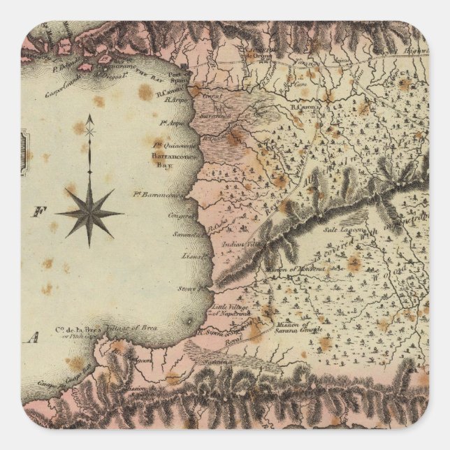 Trinidad Fyrkantigt Klistermärke (Framsida)