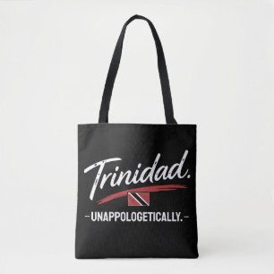 Trinidad Oapologetiskt Pride VIT TEXT Tygkasse