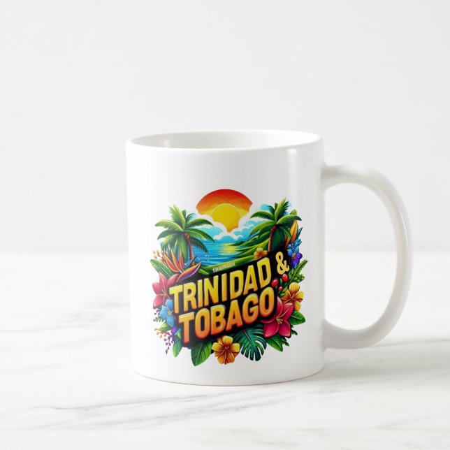 Trinidad och Tabago Kaffemugg (Höger)