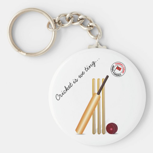 Trinidad och Tobago Cricket Nyckelring (Framsidan)