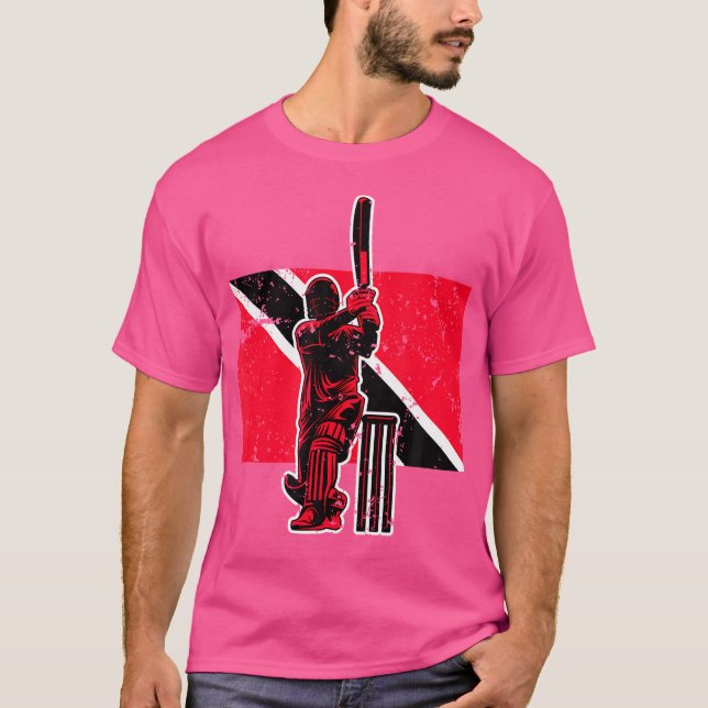 Trinidad och Tobago Cricket T Shirt (Framsida)