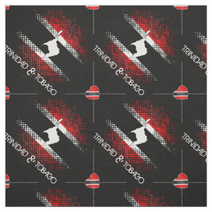 Trinidad och Tobago Dot Mönster Heart Flagga SVA Tyg