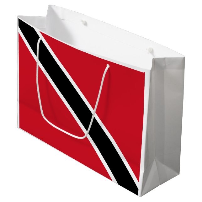 Trinidad och Tobago flagga (Framsidan Vinklad)