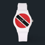 Trinidad och Tobago Flagga Armbandsur<br><div class="desc">Flagga Trinidad och Tobago</div>