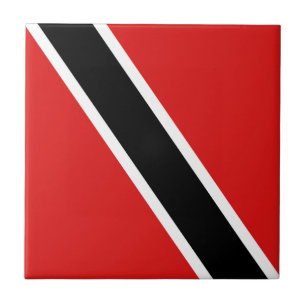 Trinidad och Tobago Flagga Ceramic Tile Kakelplatta