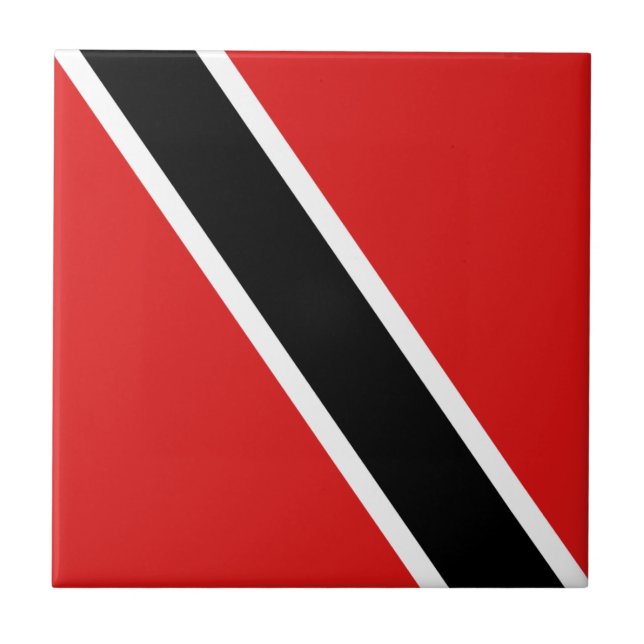 Trinidad och Tobago Flagga Ceramic Tile Kakelplatta (Framsidan)