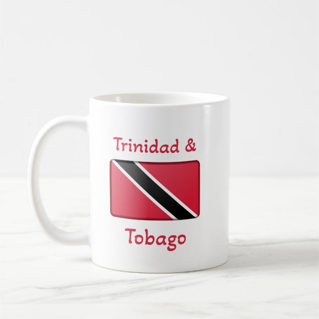 Trinidad och Tobago Flagga Coffee Mugg (Vänster)