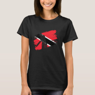 Trinidad och Tobago Flagga Cricket Fläkt Player Co T Shirt