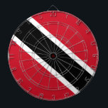 Trinidad och Tobago Flagga Darttavla<br><div class="desc">Den nationella flagga Trinidad och Tobago
Trinidad och Tobago-flagga är en flagga med tre färger med ett diagonalt svart och vitt band mot röd bakgrund. Det antogs 1962 och har en kvot på 2:3. Det finns många fler produkter med Trinidad och Tobago-design i Flagga Gift Shop Store.</div>