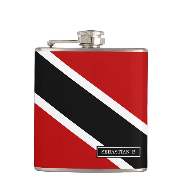 Trinidad och Tobago Flagga Fickplunta (Framsidan)