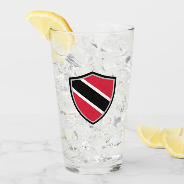 Trinidad och Tobago flagga Glaskopp (Framsida Ice)