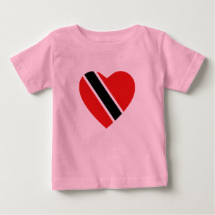 Trinidad och Tobago Flagga Heart T-Shirt
