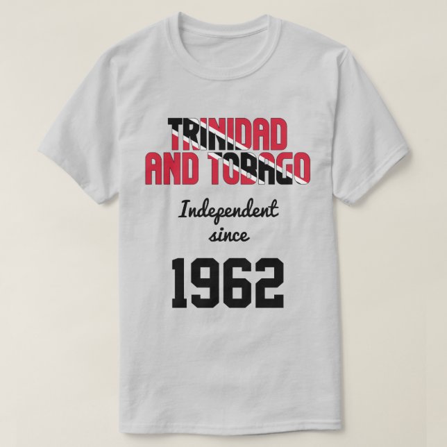 Trinidad och Tobago Flagga Independence Firande T Shirt (Design framsida)