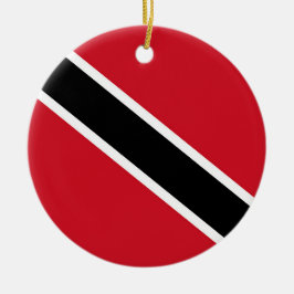 Trinidad och Tobago flagga Julgransprydnad Keramik