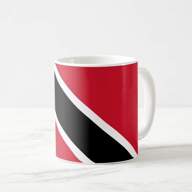 Trinidad och Tobago Flagga Kaffemugg (Framsida höger)