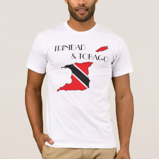 Trinidad och Tobago Flagga-Karta skjorta T Shirt