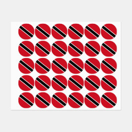 Trinidad och Tobago flagga Klistermärke