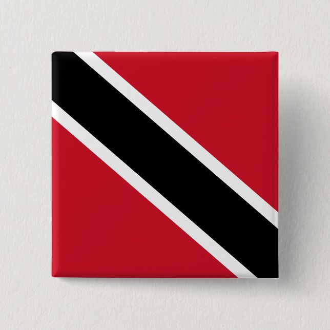 Trinidad och Tobago Flagga Knapp (Framsida)