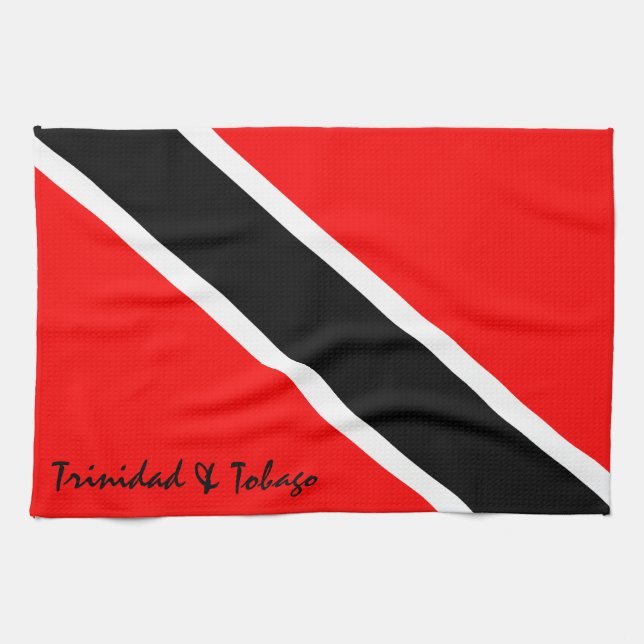 Trinidad och Tobago Flagga Kökshandduk (Horisontell)