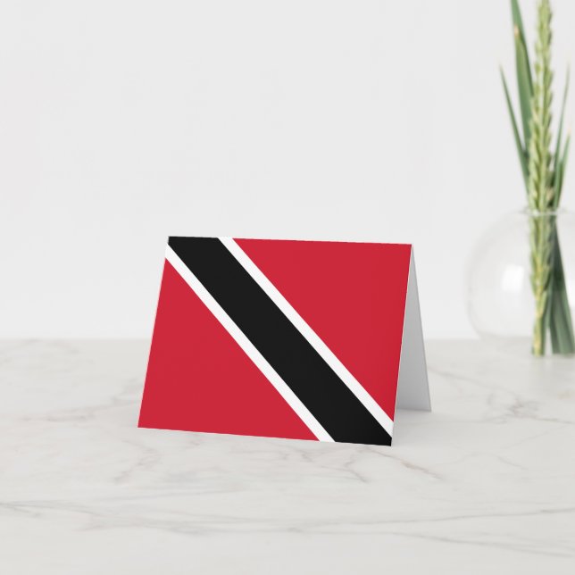 Trinidad och Tobago Flagga Kort (Framsida)