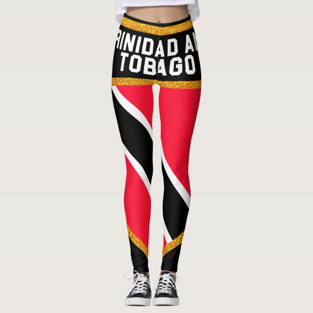 Trinidad och Tobago flagga Leggings (Framsida)