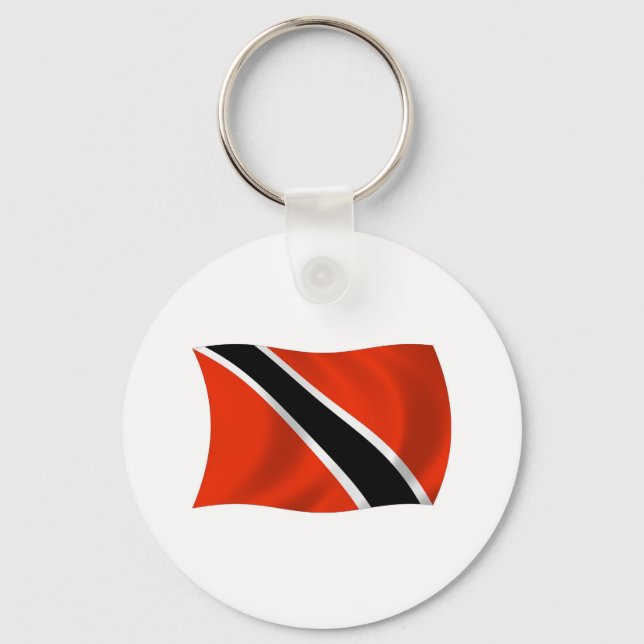 Trinidad och Tobago Flagga Nyckelring (Framsida)