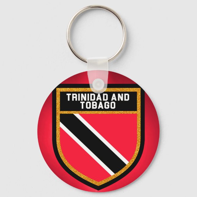 Trinidad och Tobago Flagga Nyckelring (Framsida)